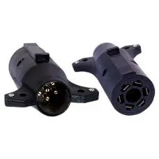 Uriah 7-Way Rv To 6-Way Round Molded Trailer Adapter Cable 1