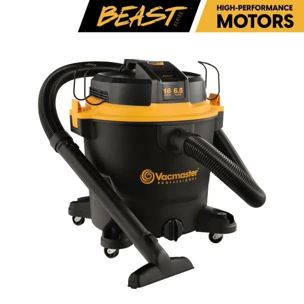 Vacmaster Vjh1612Pf0202 – 16-Gallon Stainless Steel Wet/Dry Vacuum (6.5 Peak Hp, Beast Series) 1