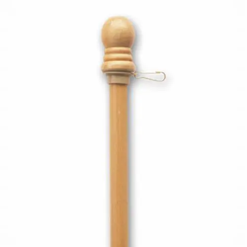 Valley Forge Blonde Hardwood Flagpole — Single-Piece Design 1