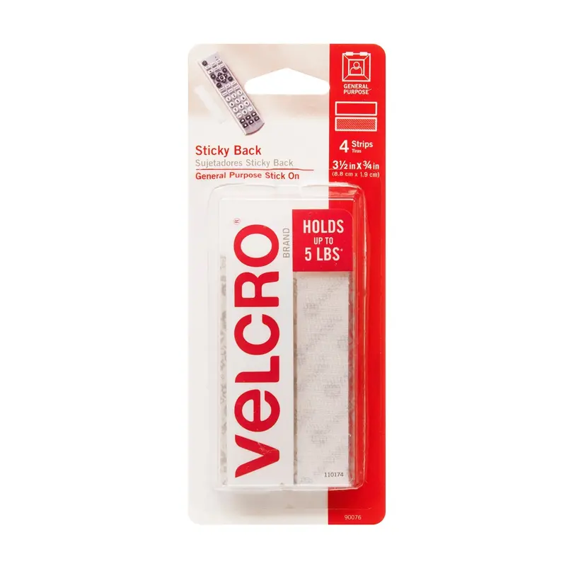 Velcro Brand Sticky-Back Mounting Strips – Reusable Adhesive Fasteners 1