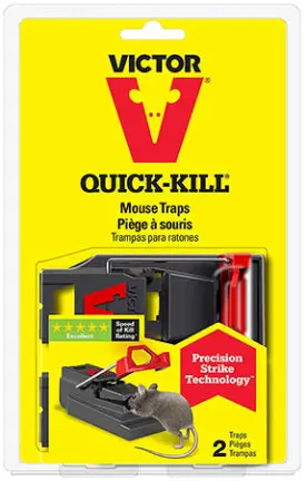 Victor Quick-Kill Mouse Trap – 2-Pack Mechanical Snap Trap (Model M140S) 1