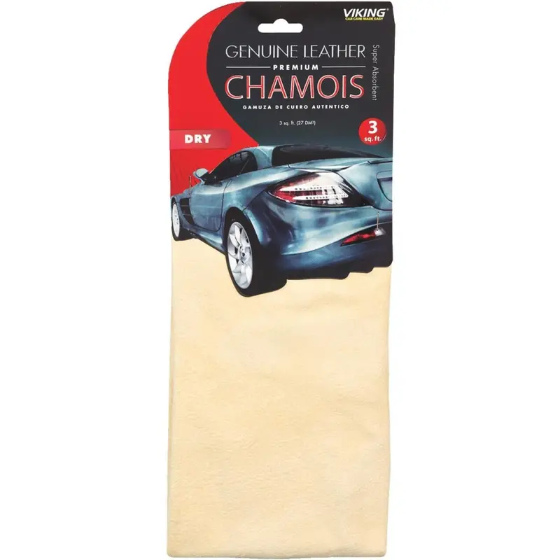 Viking Premium Leather Chamois Cloth – 3 Sq. Ft. 1