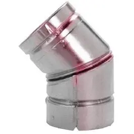 Vp Pellet Stove Pipe 3-Inch 45° Elbow Fitting 1