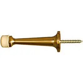Wall-Mount Rigid Door Stop – Polished Brass Finish 1