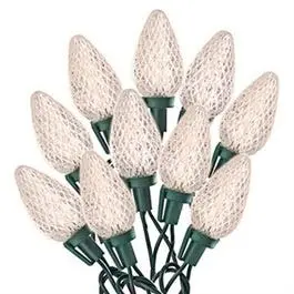 Warm White Faceted C9 Led Light String – 75-Bulb Set 1