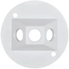 Weatherproof White Round Lampholder Cover – Outdoor Rated 1