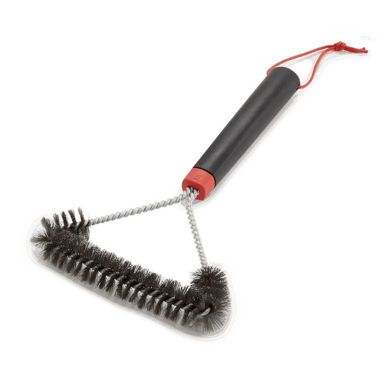 Weber 12-Inch Three-Sided Grill Cleaning Brush 1