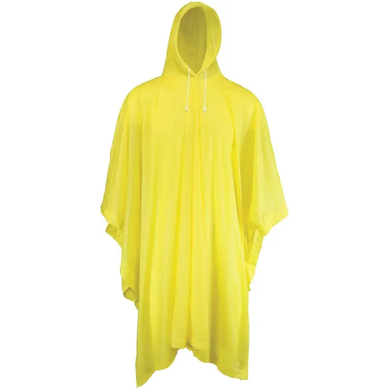 West Chester Yellow Rain Poncho – 50" × 80" Lightweight Protection 1