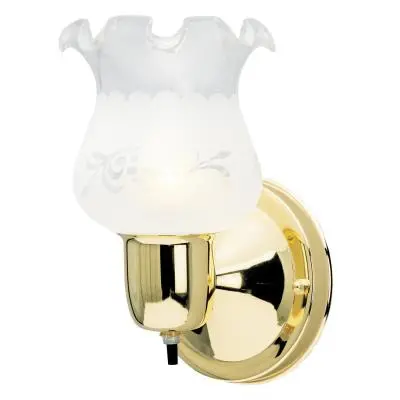 Westinghouse Single-Light Indoor Wall Mount Fixture With Integrated Switch 1