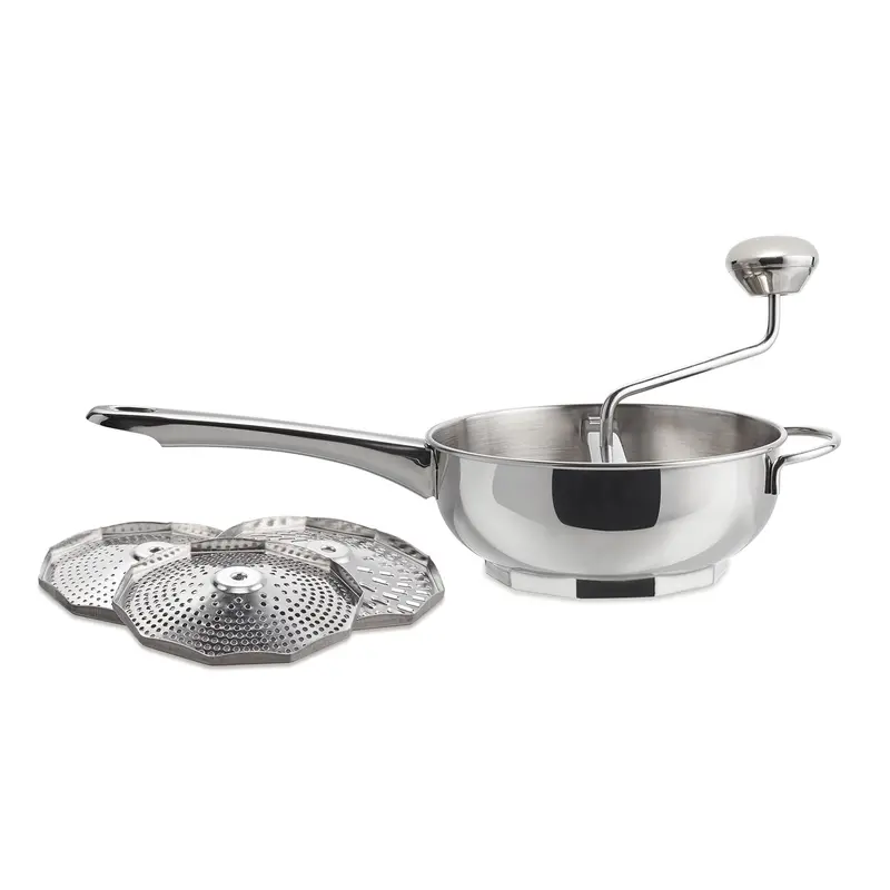 Weston Stainless Steel Food Mill (6" H X 6.6" W X 13.8" D) 1