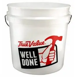 White 2-Gal. Heavy-Duty Plastic Pail 1