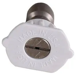 White 40-Degree High-Pressure Nozzle — 3.0 Orifice For Wide-Area Rinsing 1