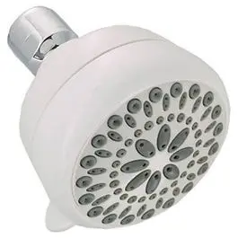 White 7-Function Fixed Showerhead – 2.0 Gpm Flow Rate 1