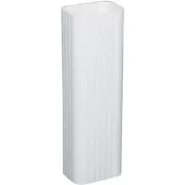 White Aluminum 2" X 3" Gutter Downspout – 10-Foot Length 1