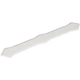 White Aluminum Gutter Downspout Strap – Fits 2×3″ & 3×4″ 1