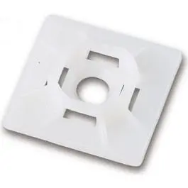 White Cable Tie Mounting Base Kit – 5-Pack 1
