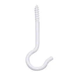 White Ceiling Plant Hooks – 2.6 X 0.7-Inch, 5-Pack 1