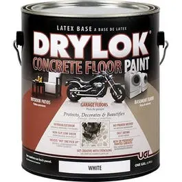 White Concrete Floor Paint – 1 Gallon Interior/Exterior Coating 1