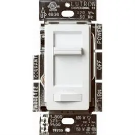 White Dimmer Switch – 150-Watt Incandescent/Led Compatible 1