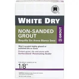 White Dry Tile Grout – 5-Pound Bag 1