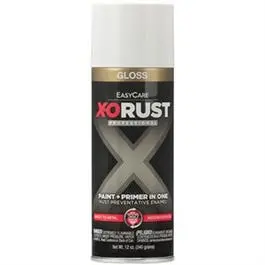 White Gloss Anti-Rust Enamel Spray – 12 Oz All-In-One Primer & Topcoat 1