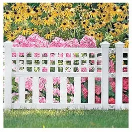 White Grand View Decorative Fence Panel – 20.5 X 24 Inches 1