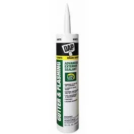 White Gutter & Flashing Sealant – Advanced Formula, 10.1 Oz 1
