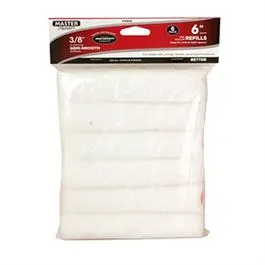 White Knit Roller Cover Refills – 3/8-Inch X 6.5-Inch, Pack Of 6 1