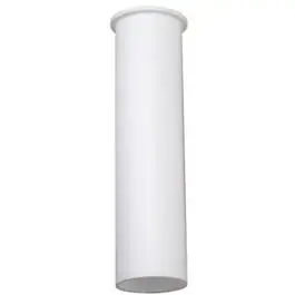 White Plastic Flanged Kitchen Drain Tailpiece – 1.5" Od × 6" 1