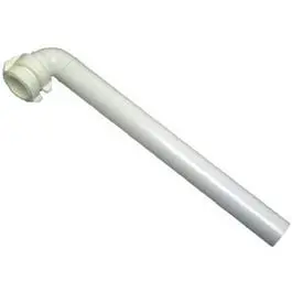 White Plastic Lavatory Or Kitchen Drain Arm – 15-Inch Reach With Slip-Joint Connection 1