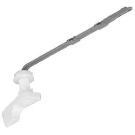 White Plastic Trip Lever For Standard Toilet Tanks 1