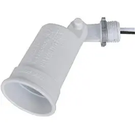 White Porcelain Weatherproof Socket Lampholder – Outdoor Light Fixture Base 1