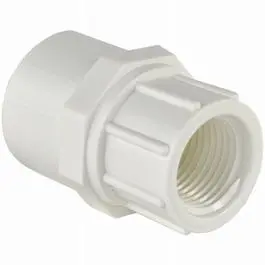 White Reducing Female Pipe Adapter – Slip X Thread, 3/4" X 1/2" 1