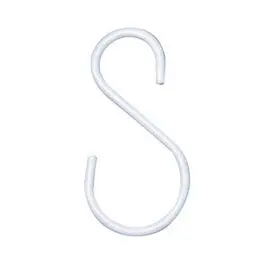 White S-Shaped Hanging Plant Hook – 3.5-Inch, 2-Pack 1