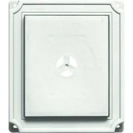 White Scalloped Mounting Block For Decorative Hardware 1