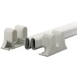 White Swinging Door Push Bar – Heavy-Duty Surface-Mount Activation Handle 1