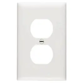 White Urea Duplex Electrical Wall Plate 1
