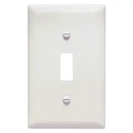 White Urea Single-Toggle Wall Plate 1