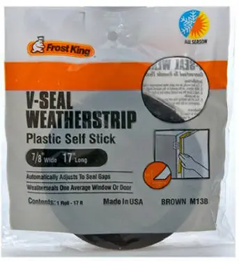 White Weatherstrip Adhesive Tape – 7/8-Inch × 17-Inch 1