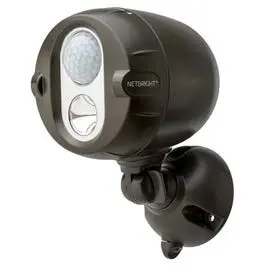 Wireless Motion-Activated Led Spotlight – 200-Lumen Brown Outdoor Security Light, Battery-Powered 1