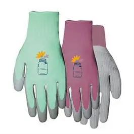 Women’S Large Latex-Coated Grip Gloves 1