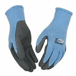 Women’S Latex-Coated Cold-Weather Work Gloves – Gray Knit, Size M 1