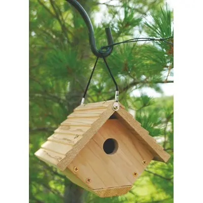 Woodlink Audubon Classic Wren House – Handcrafted Wood Birdhouse 1