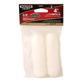 Woven Paint Roller Cover Refills – 4-Inch × 3/8-Inch Nap, 2-Pack 1