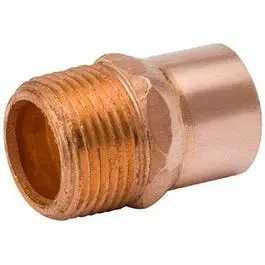 Wrought Copper Male Pipe Adapter – 1/2 In X 3/4 In Mpt 1