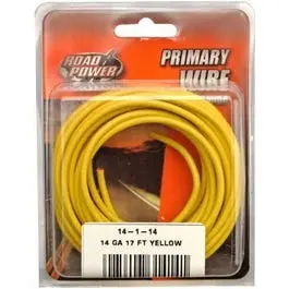 Yellow 14-Gauge Primary Wire – 17-Foot Roll 1