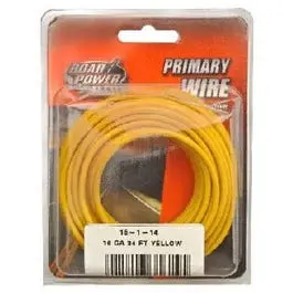 Yellow 16-Gauge Primary Wire – 24-Foot Length 1