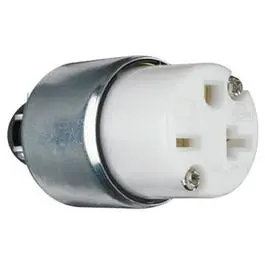Yellow Armored Cable Connector – 20-Amp Industrial Grade 1