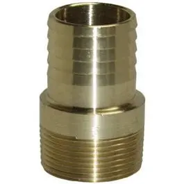 Yellow Brass Male Adapter With Barbed End – 1-Inch Size 1