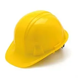 Yellow Cap-Style Hard Hat With Secure Pin-Lock Adjustment 1